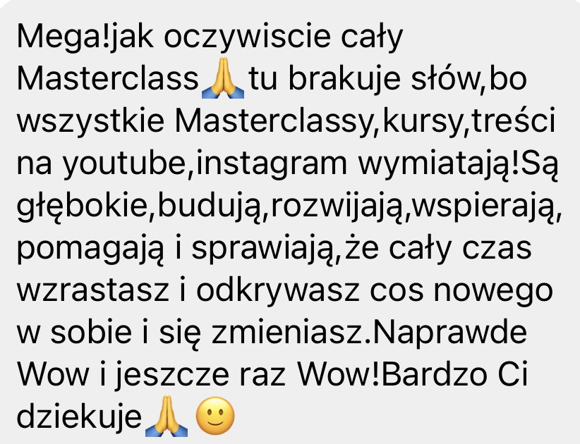 Opinia klientki